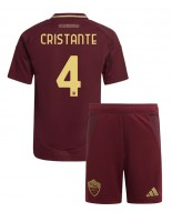 AS Roma Bryan Cristante #4 Kotipaita Lasten 2024-25 Lyhythihainen (+ shortsit)